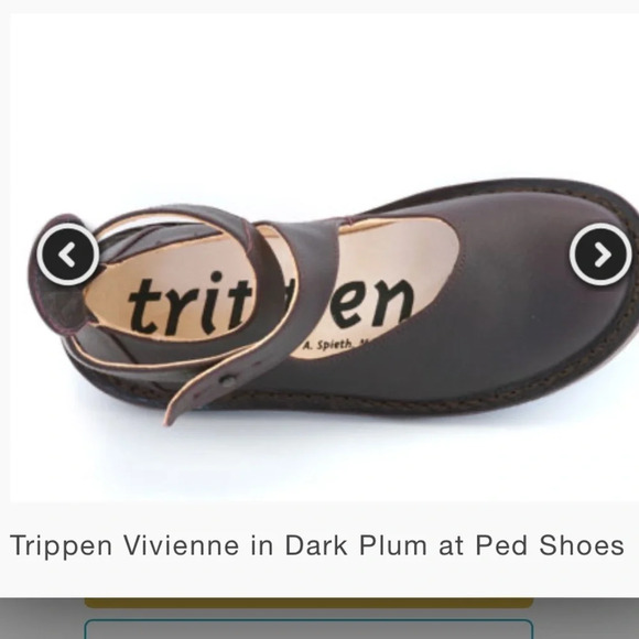 TRIPPEN Vivienne  DARK plum almost black  Leather Wrap Strap Shoe EU 36 us 6-7 - Picture 15 of 16